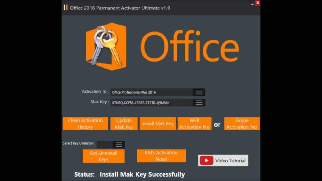 Office 2016 Permanent Activator Ultimate v1.7 - Full Activation for 2019