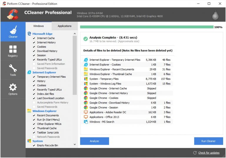 serial ccleaner professional 2020