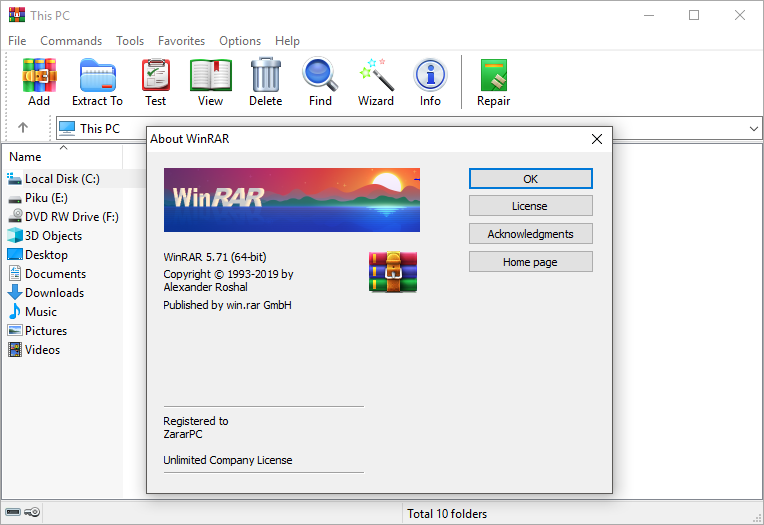 windows 10 serial key rar